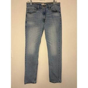 Levi's Strauss Signature Men's Jeans Slim Fit Size 32x32 Whiskered Light Wash